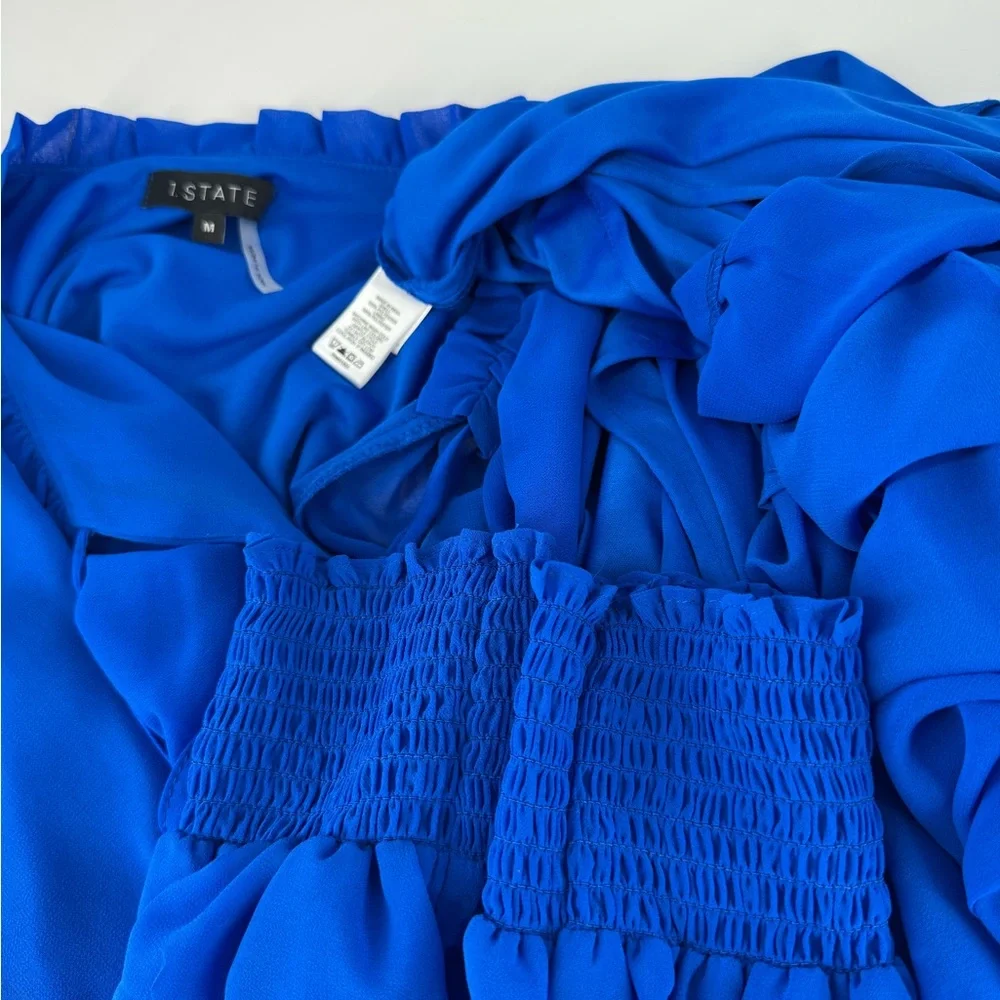 1. State Blue Long Sleeve Dress - Picture 3 of 11